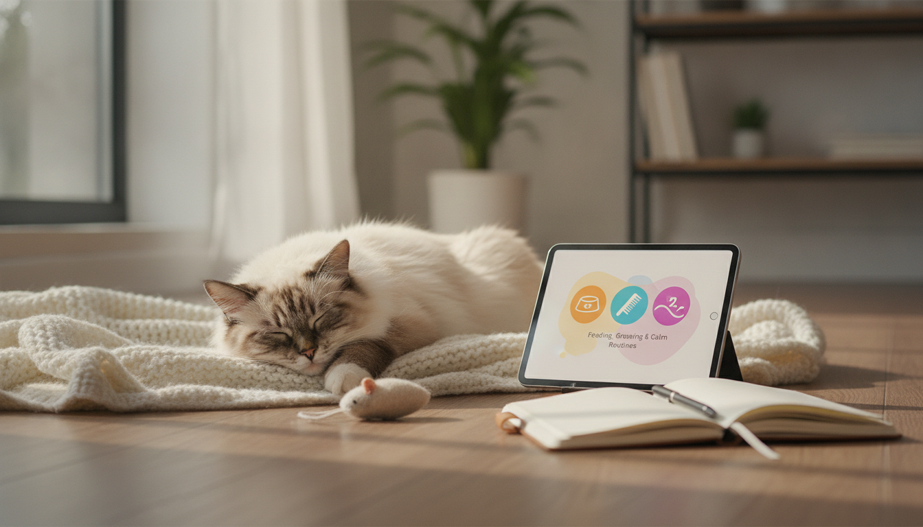 AI Cat Care Schedule: Feeding, Grooming & Calm Routines